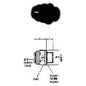 servomat Ersatzteil Einschraub-Verbinder 6 mm - 1/4 – Teilenr. JGPM010612E