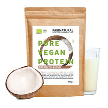 Organisk vegansk proteinpulver kokosnød uden soja