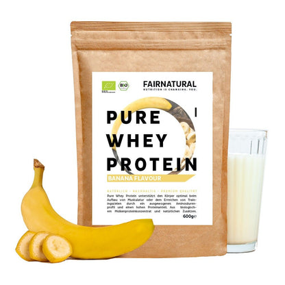 Økologisk valleproteinpulver banan