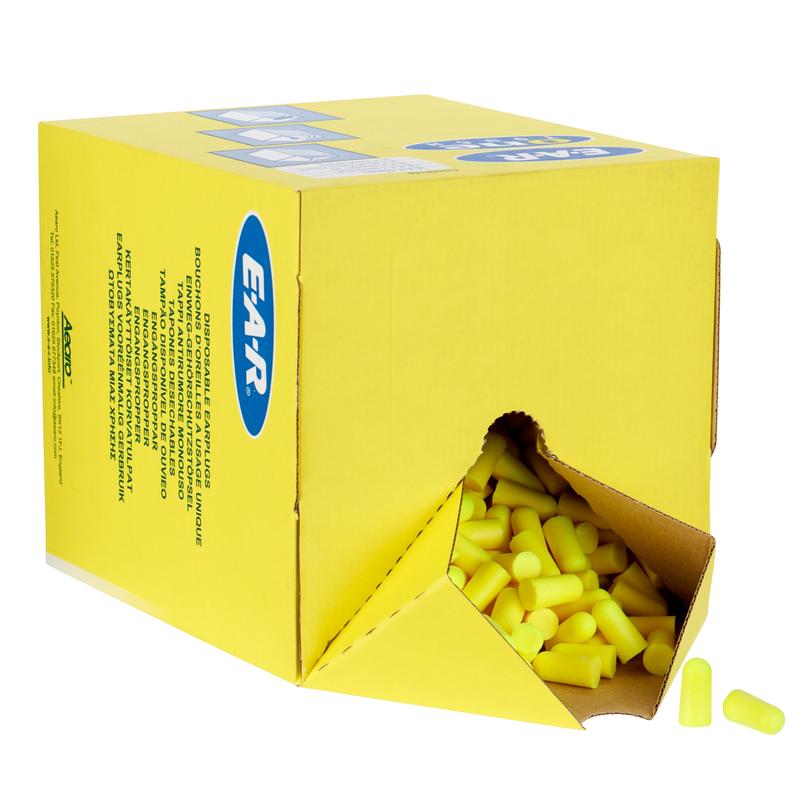 3M™ E-A-Rsoft™ Yellow Neons™ ørepropper, genopfyldningspose, PD-01-010 | Pakke (500 par)